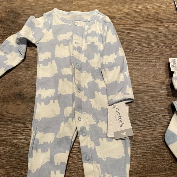 Carters NWT never worn blue size newborn NB Bundle of 2 - Picture 4 of 7